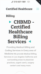 Mobile Screenshot of chbmdbilling.com